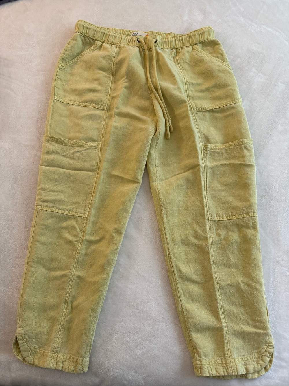 C&C California Soft Lemon Drawstring Joggers